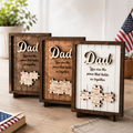 Personalized Wooden Plaque Gift for Dad Father's Day Keepsake HN590 - 2-Layered Wooden Plaque With Stand BCF fix GradoCreations