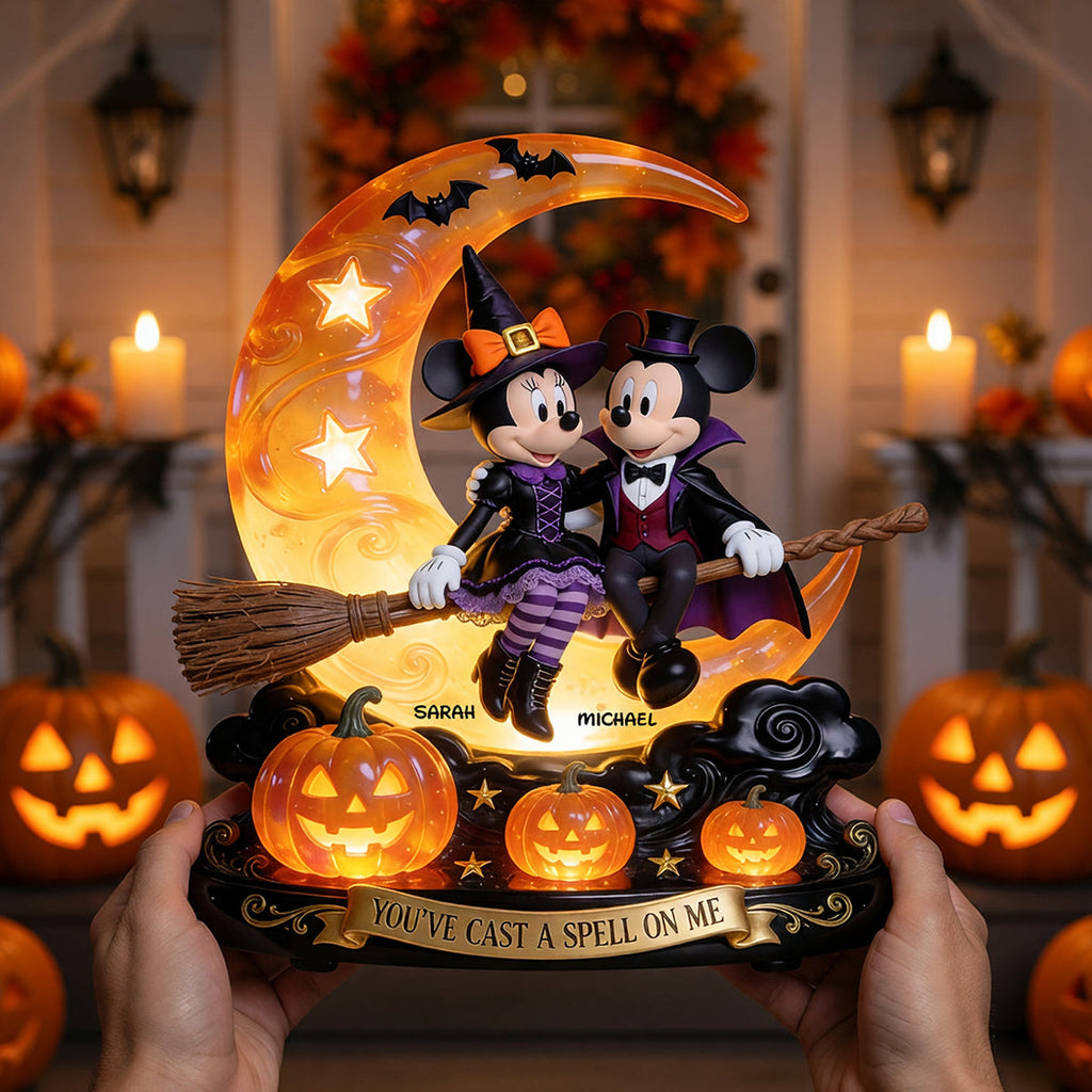 Personalized Acrylic Halloween Light Box Custom Name Gift for Couple Acrylic Light Box GradoCreations