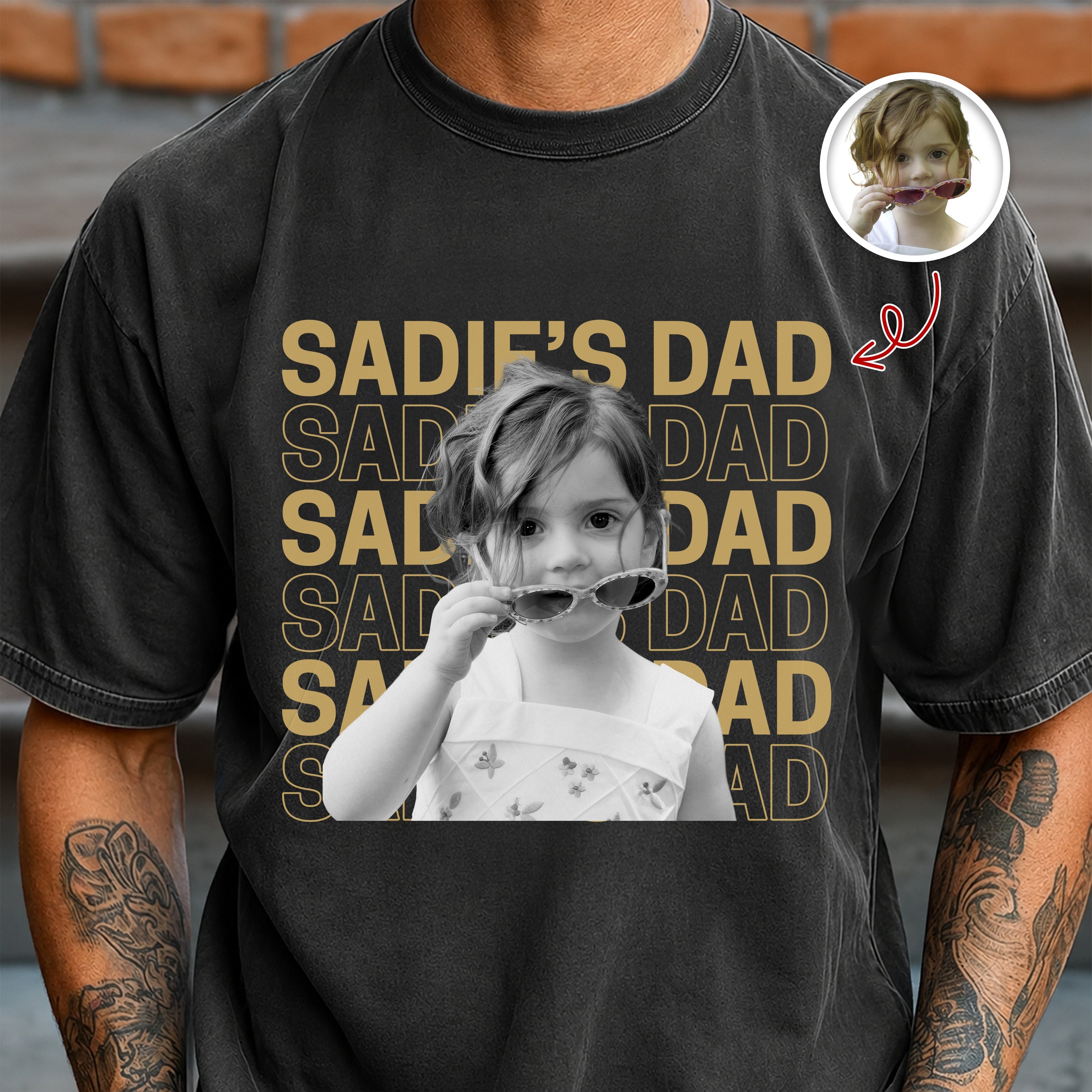Personalized Vintage Photo Comfort Shirt Gift for Mom/Dad Comfort Shirt GradoCreations