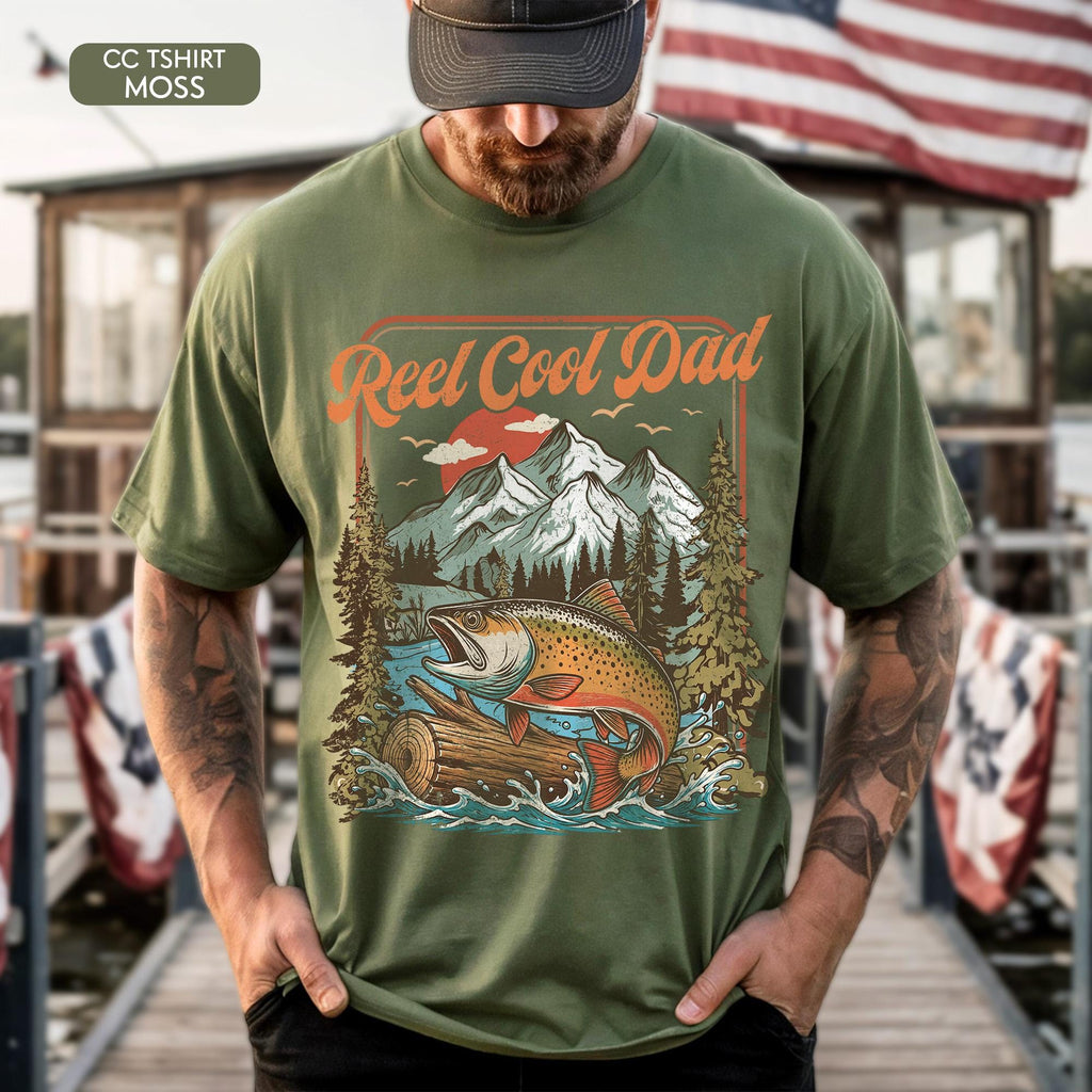Personalized Fishing Dad Comfort Shirt Gift for Father's Day Comfort Shirt FIX GradoCreations