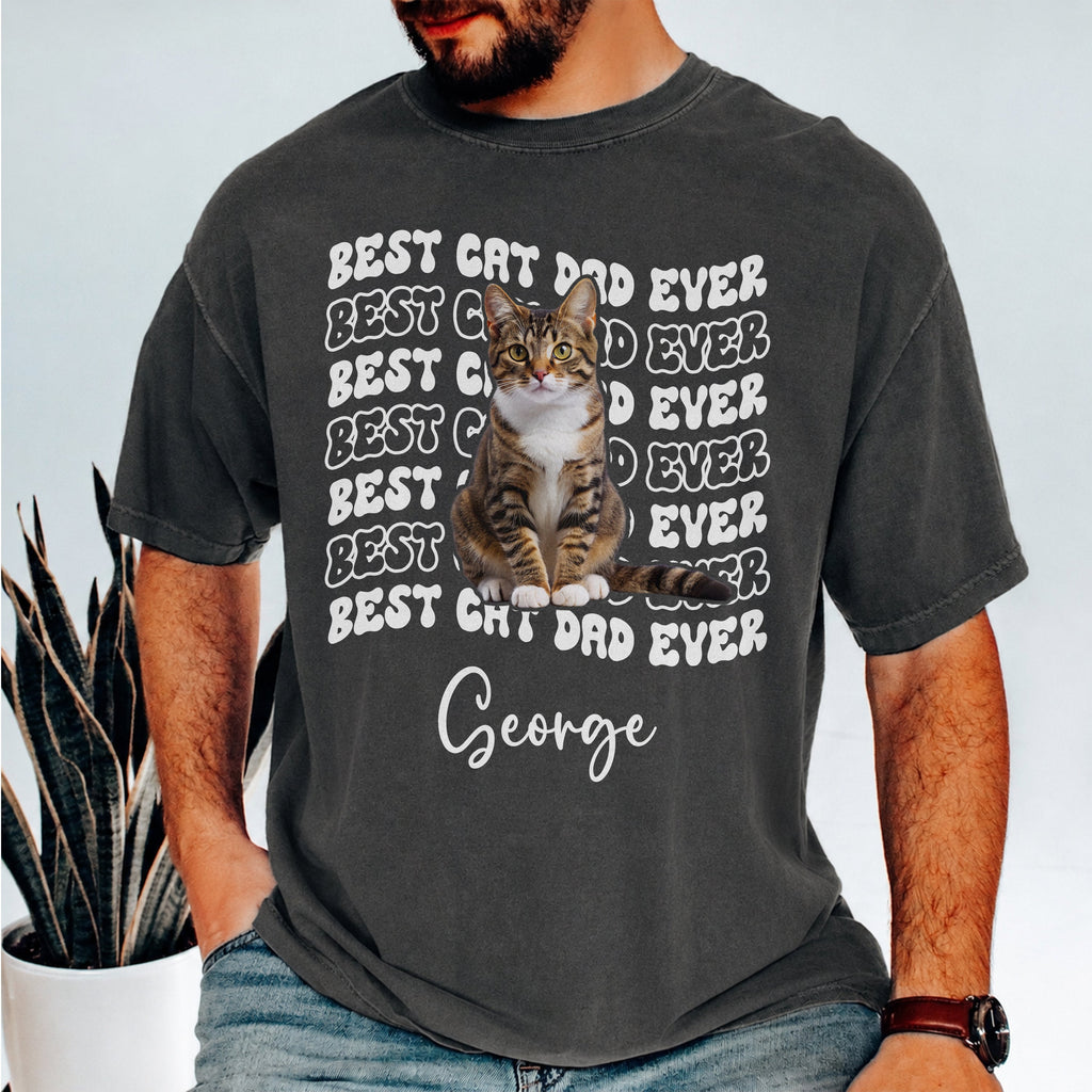 Personalized Photo Comfort Shirt Best Dog Dad Gift for Father's Day Comfort Shirt FIX GradoCreations