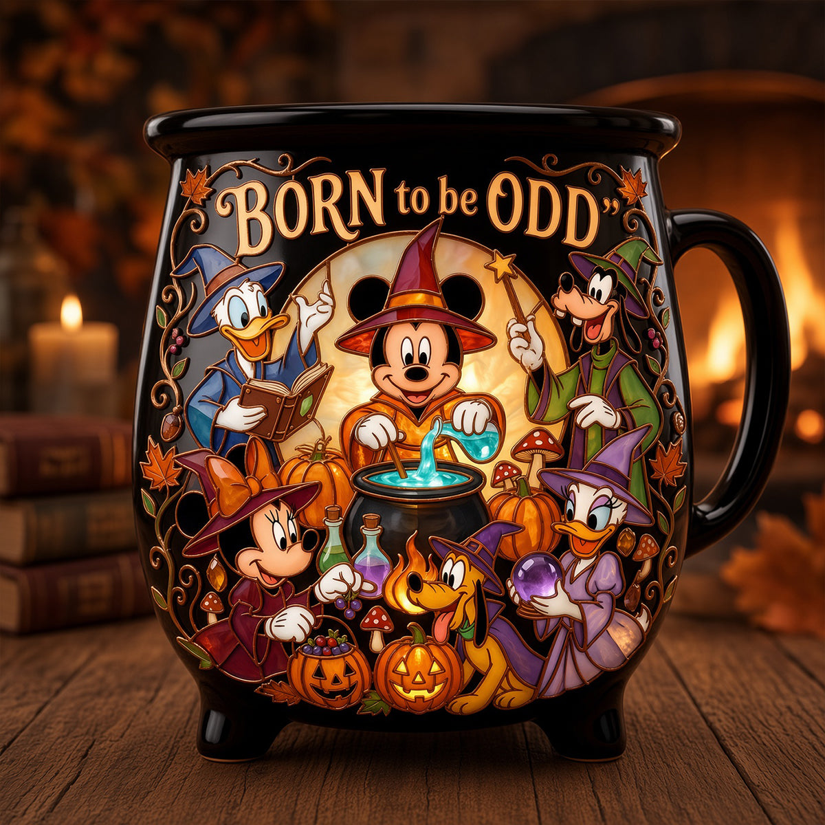 Personalized Cauldron Coffee Mug Custom Name Halloween Gift for Her Cauldron Coffee Mug GradoCreations