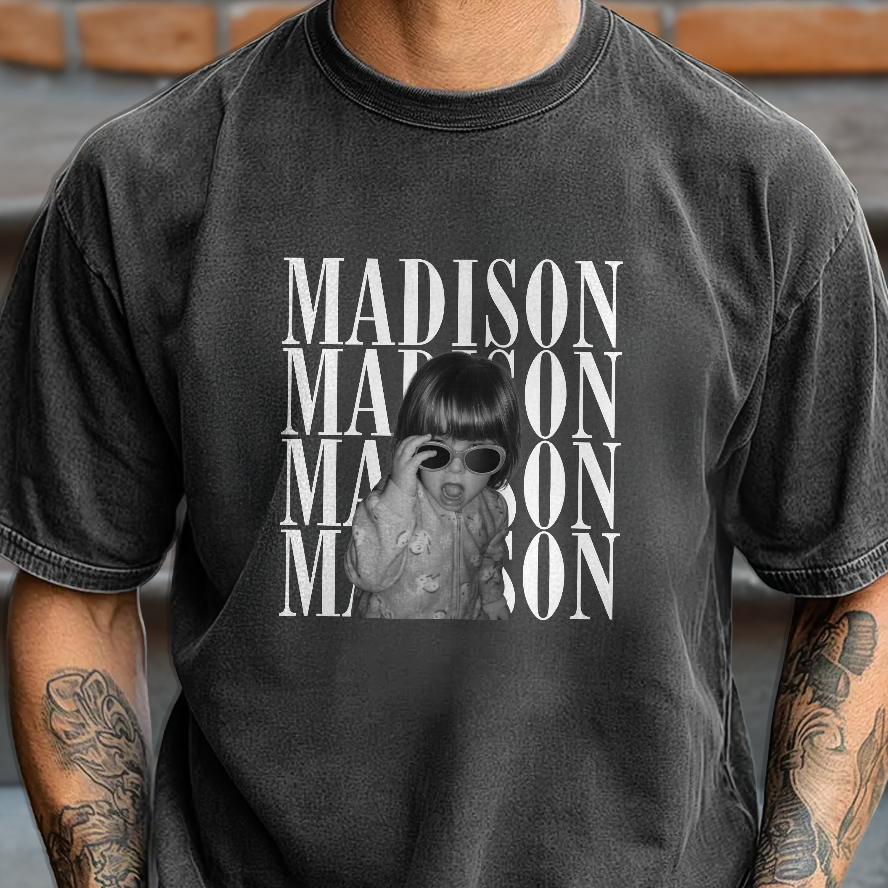 Custom Kid Photo Vintage Comfort Shirt Unique Family Gift Comfort Shirt GradoCreations
