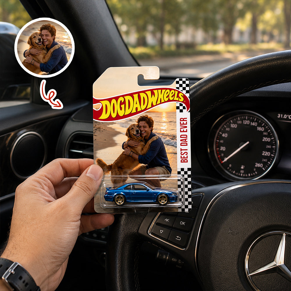 Personalized Photo Gift Best Dad Mom Ever Car Decor HN590 - Hot Wheels GradoCreations