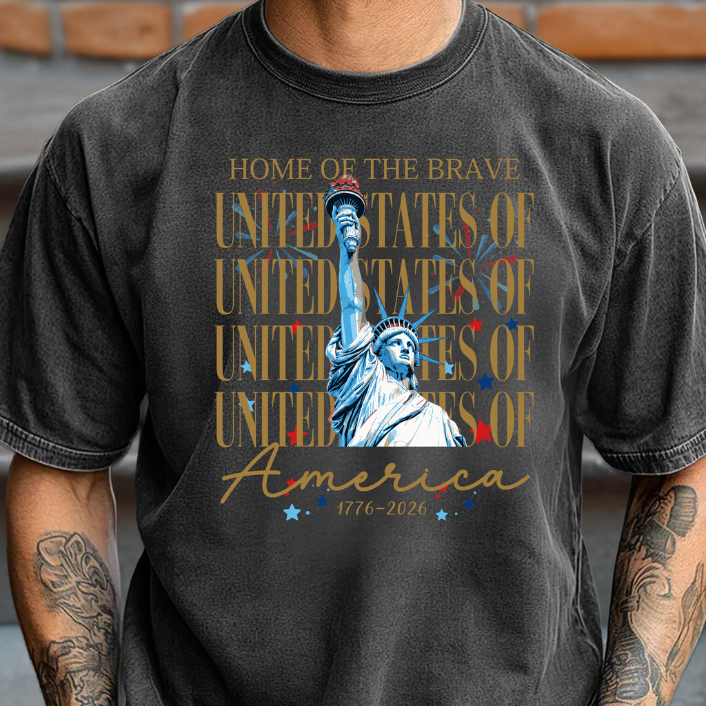 Personalized USA 250 Years Comfort Shirt Independence Day Gift Comfort Shirt GradoCreations