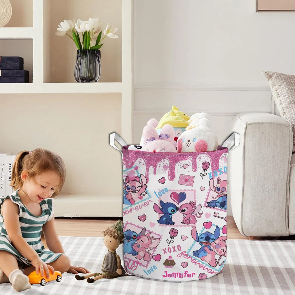 Personalized Storage Basket for Kids with Custom Name - Family Organizer GradoCreations