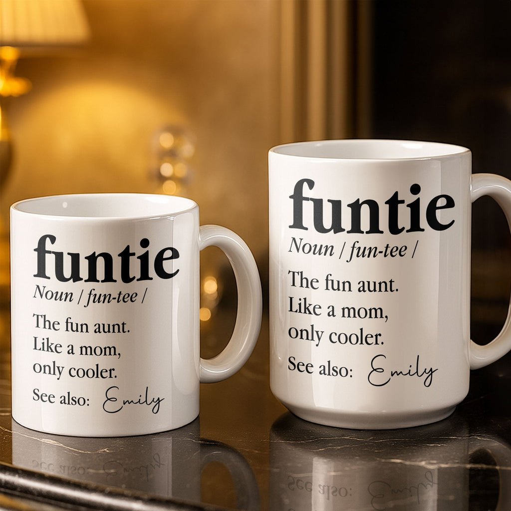Personalized Edge-to-Edge Coffee Mug Custom Name Gift for Aunt Edge-to-edge Mug GradoCreations