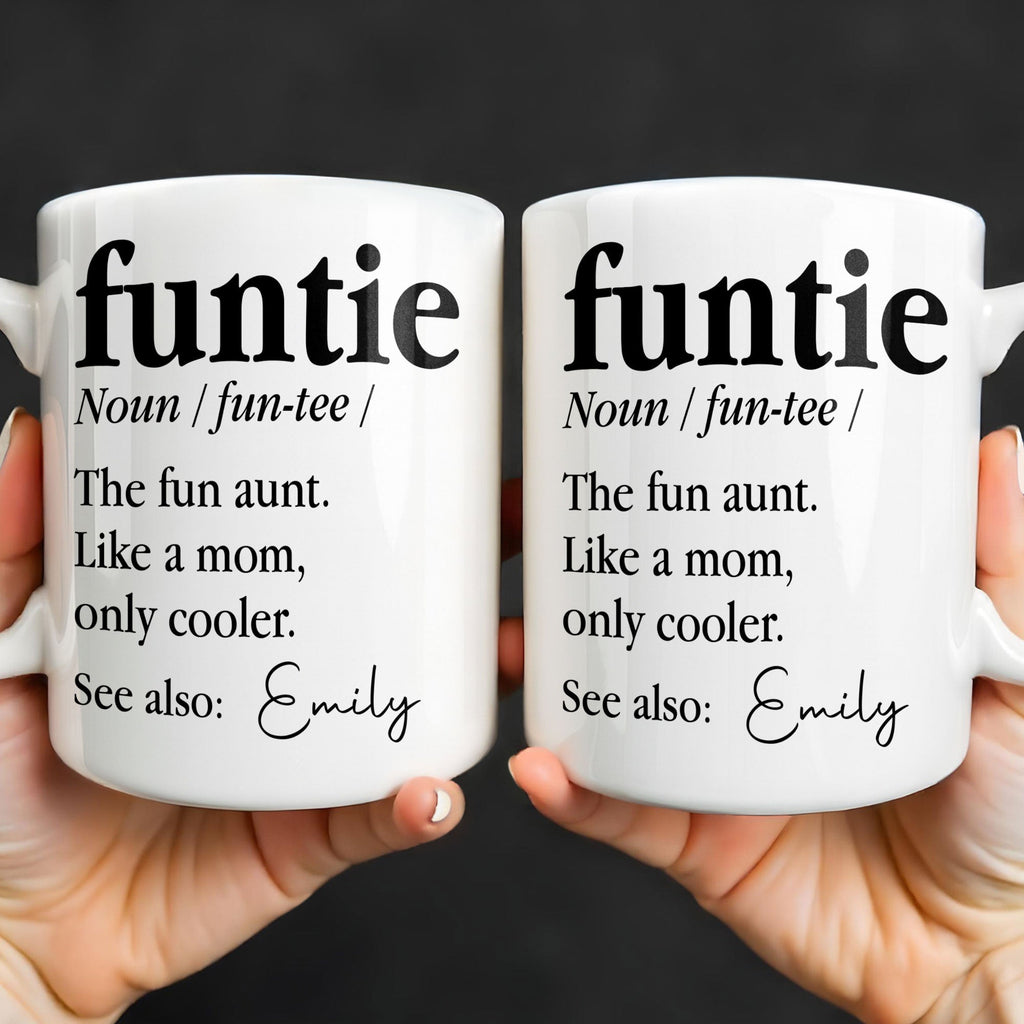 Personalized Edge-to-Edge Coffee Mug Custom Name Gift for Aunt Edge-to-edge Mug GradoCreations