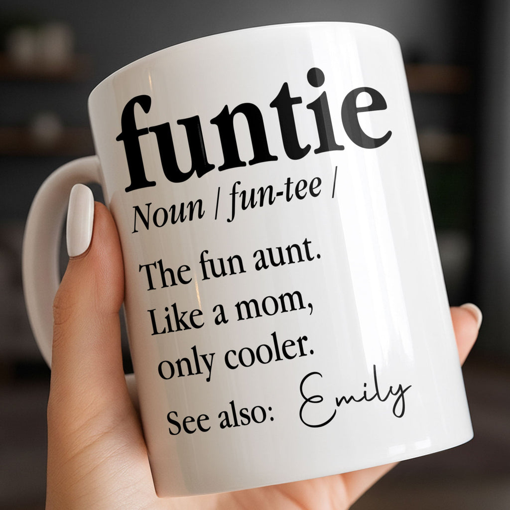 Personalized Edge-to-Edge Coffee Mug Custom Name Gift for Aunt Edge-to-edge Mug GradoCreations
