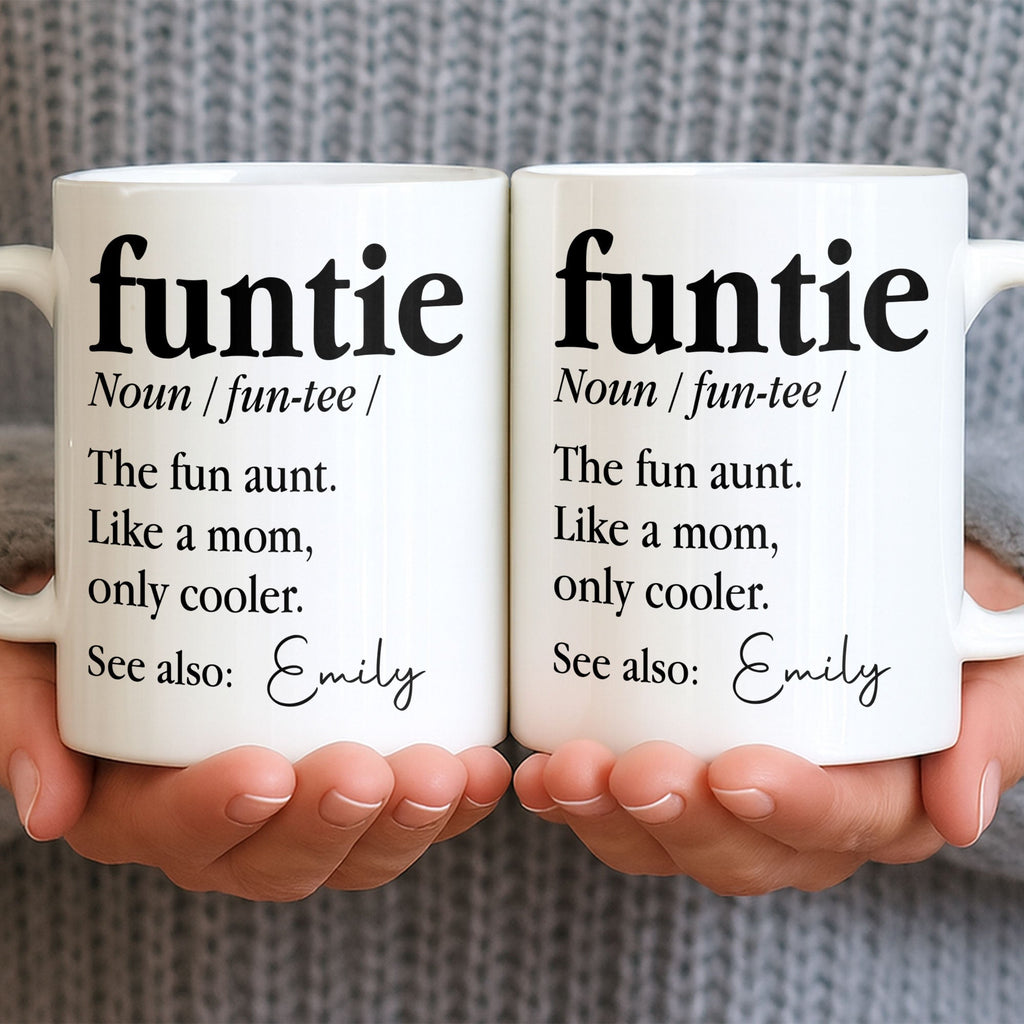 Personalized Edge-to-Edge Coffee Mug Custom Name Gift for Aunt Edge-to-edge Mug GradoCreations