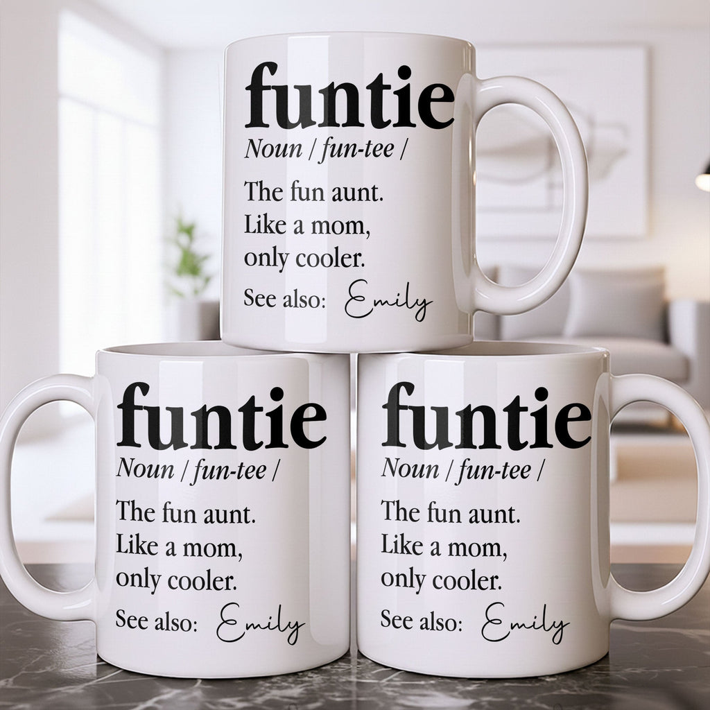 Personalized Edge-to-Edge Coffee Mug Custom Name Gift for Aunt Edge-to-edge Mug GradoCreations