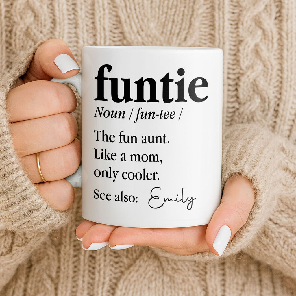 Personalized Edge-to-Edge Coffee Mug Custom Name Gift for Aunt Edge-to-edge Mug GradoCreations