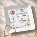 Personalized Ceramic Jewelry Dish Best Aunt Gift for Godmother Jewelry Dish GradoCreations