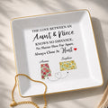Personalized Square Ceramic Jewelry Dish Custom State Art Gift for Aunt Jewelry Dish GradoCreations