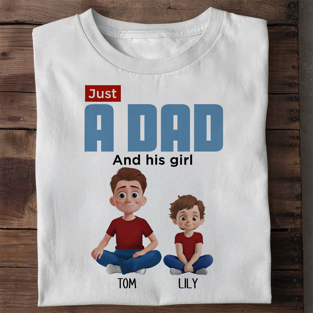 Personalized Top Dad Shirt with Kids' Names - Father's Day Gift