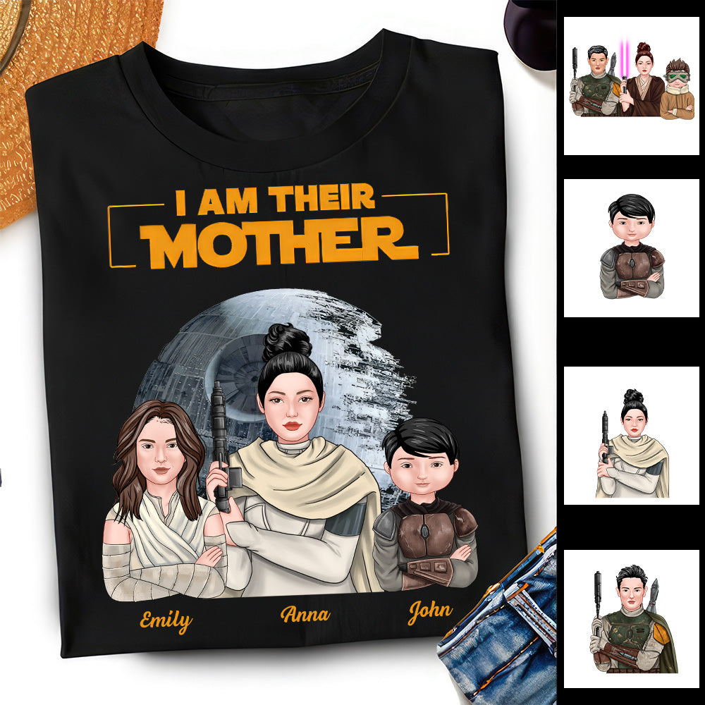 Personalized I Am Their Mother Shirt Gift for Mom Cotton Apparel