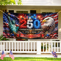 Personalized America 250th Anniversary Family Name Banner Decor