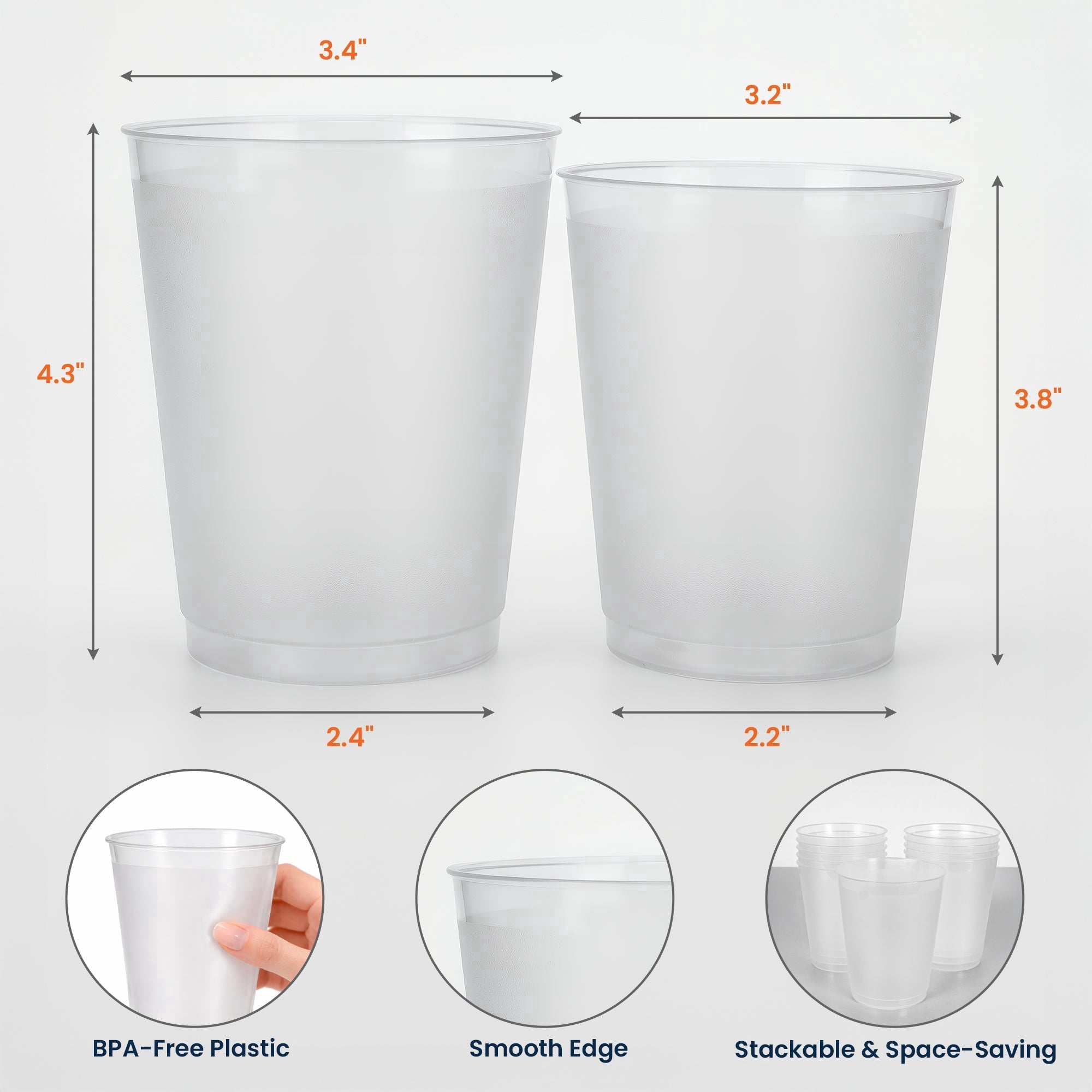 Personalized Frosted Cups for 250th Anniversary Celebration Gift