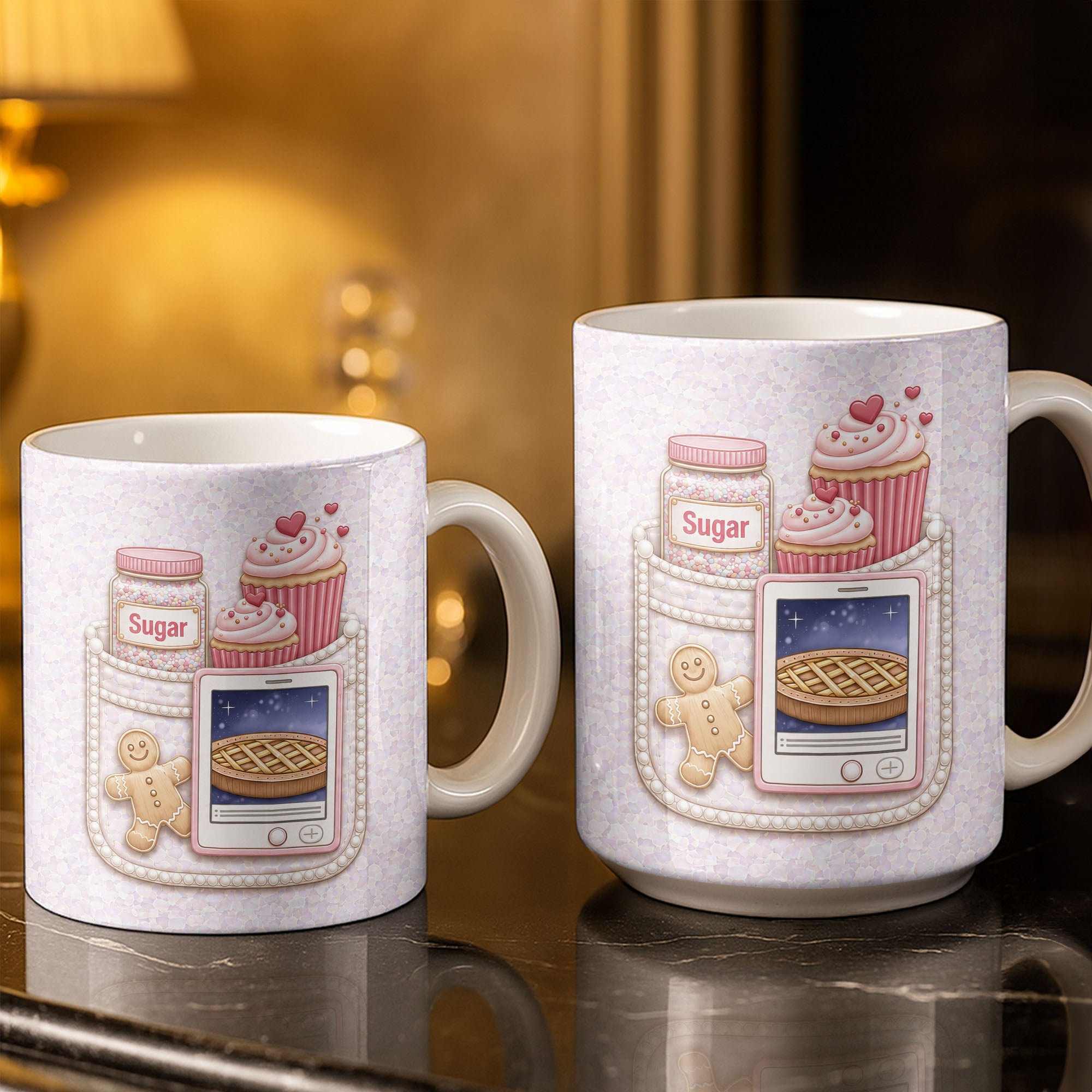 Personalized Baking Mug Custom Name Gift for Bakers Edge-to-edge Mug GradoCreations