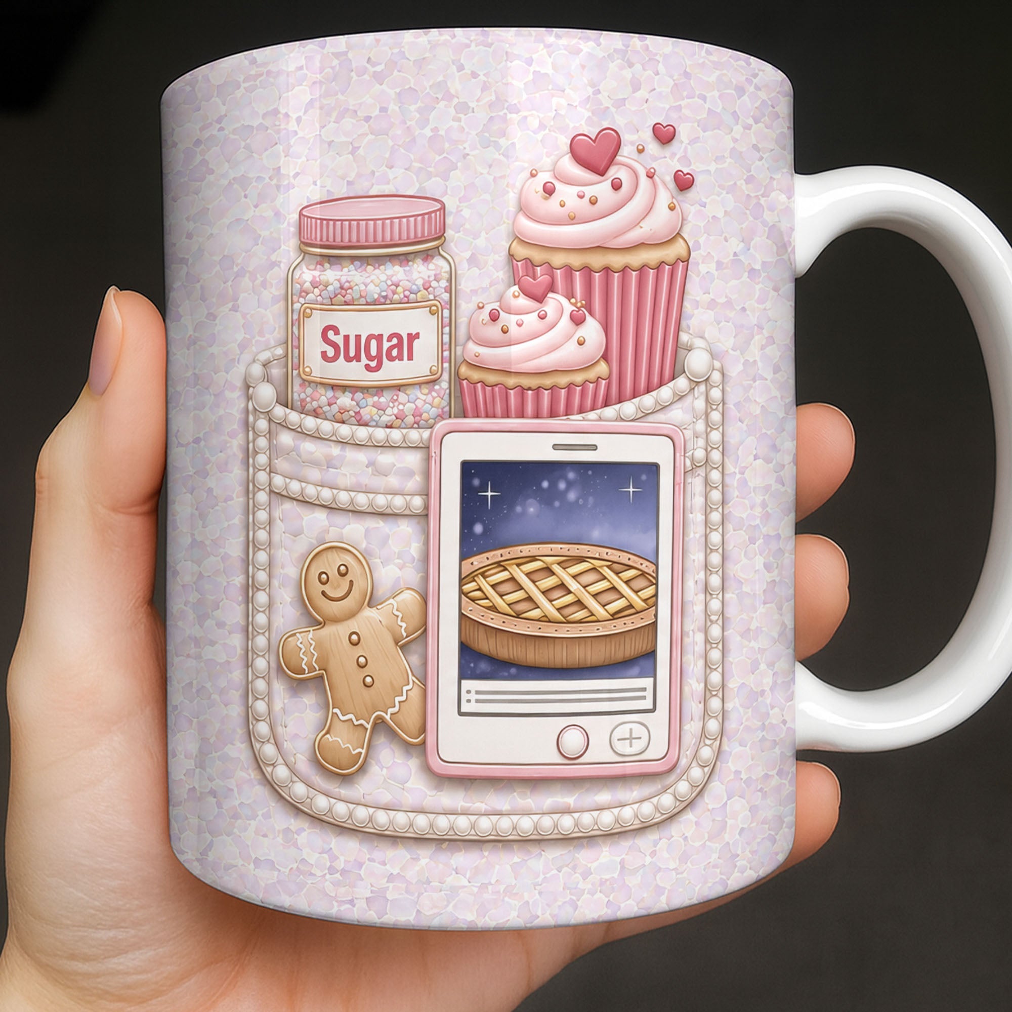 Personalized Baking Mug Custom Name Gift for Bakers Edge-to-edge Mug GradoCreations