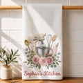 Personalized Kitchen Towel Custom Name Baking Gift for Mom Kitchen Towel GradoCreations