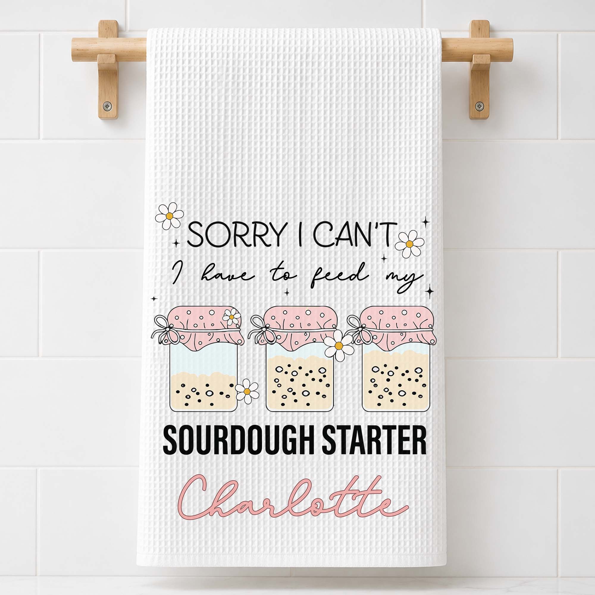 Personalized Kitchen Towel Custom Baking Gift for Mom Kitchen Towel GradoCreations