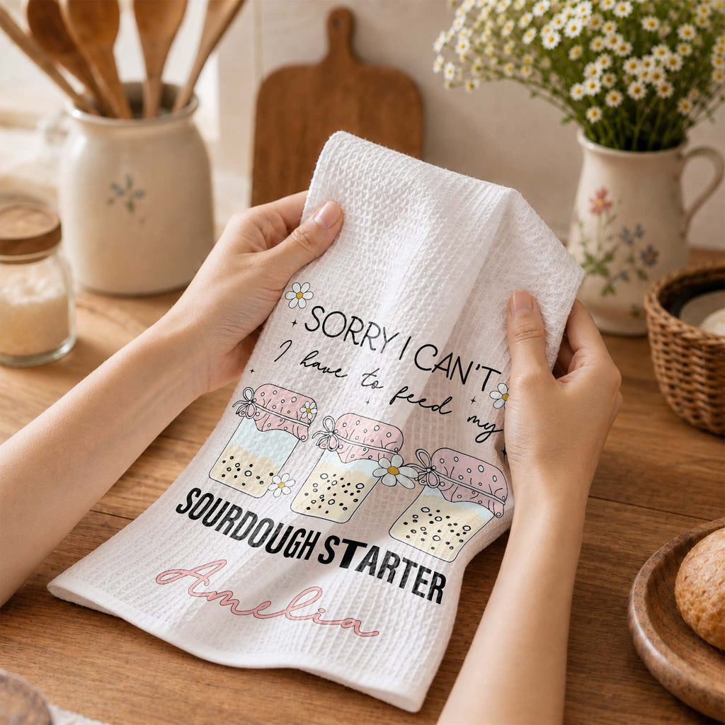 Personalized Kitchen Towel Custom Baking Gift for Mom Kitchen Towel GradoCreations