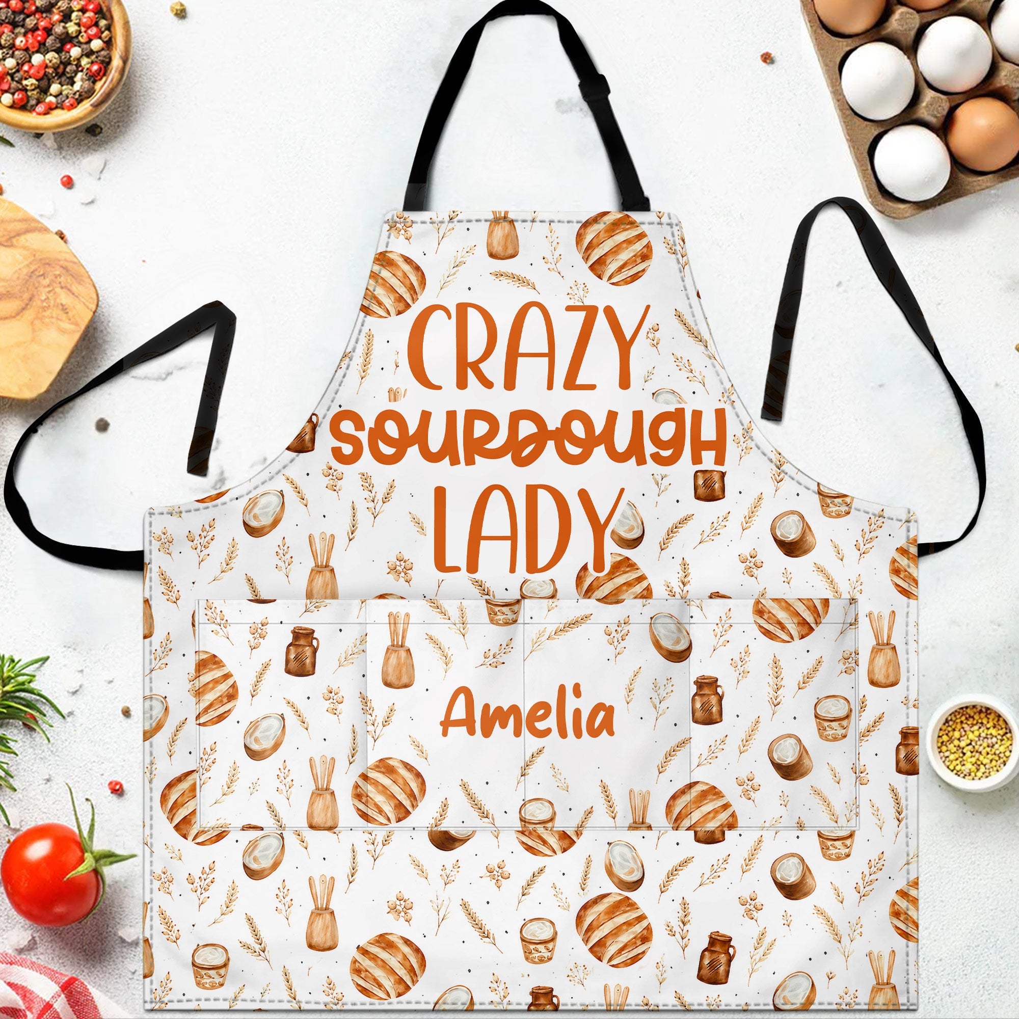 Personalized Cooking Apron Custom Name for Bakers Gift Apron GradoCreations