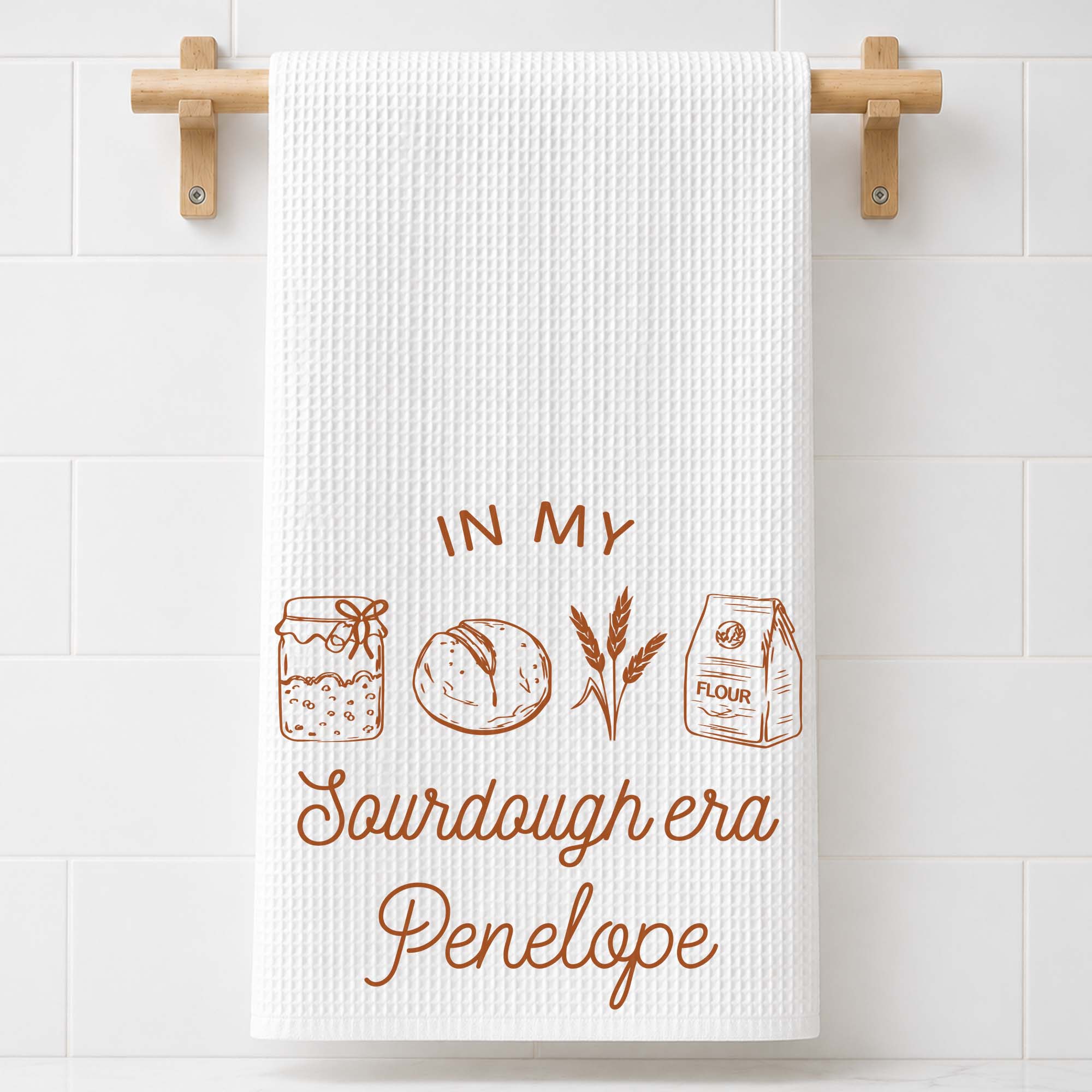 Personalized Kitchen Towel Custom Name Baking Gift for Him/Her Kitchen Towel GradoCreations