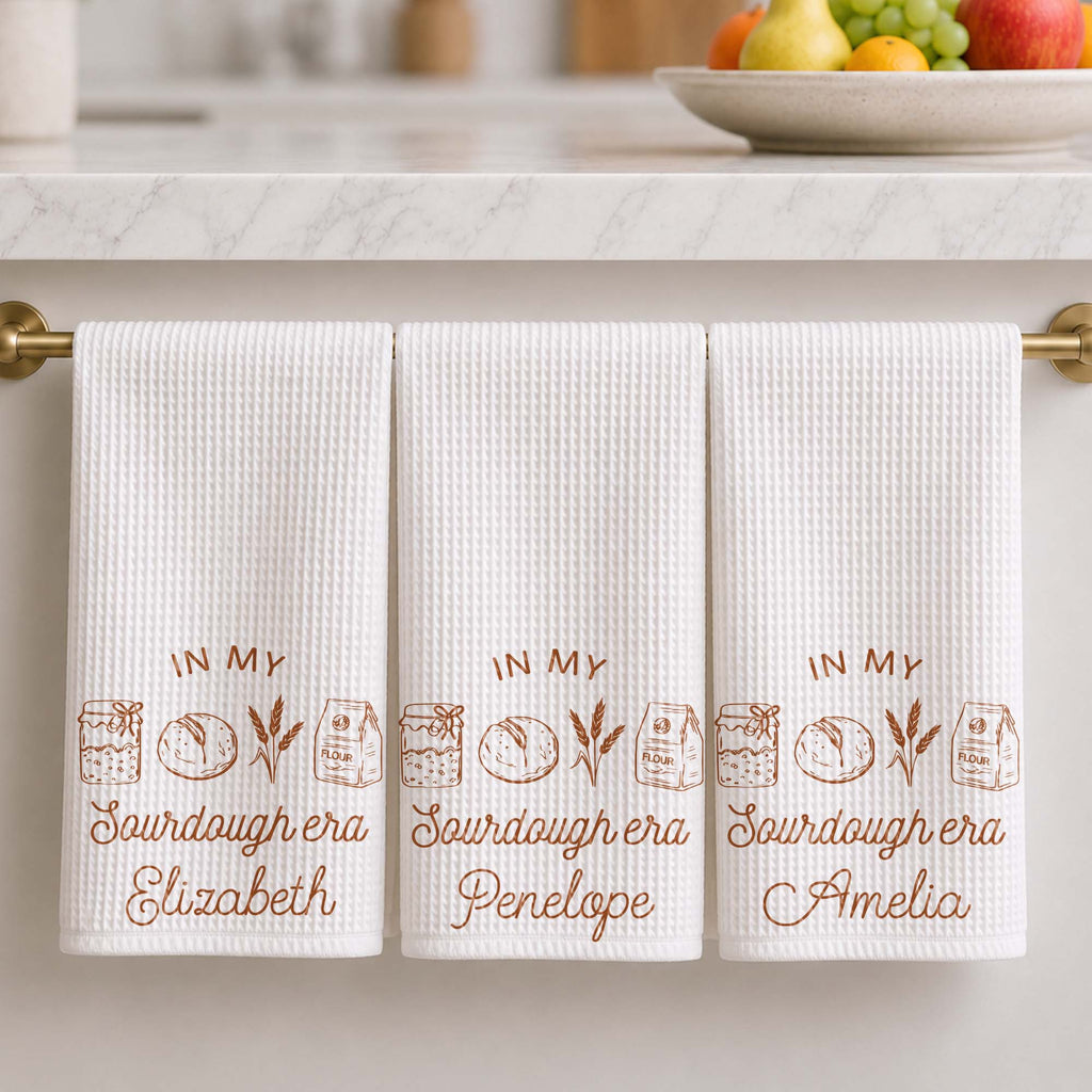 Personalized Kitchen Towel Custom Name Baking Gift for Him/Her Kitchen Towel GradoCreations