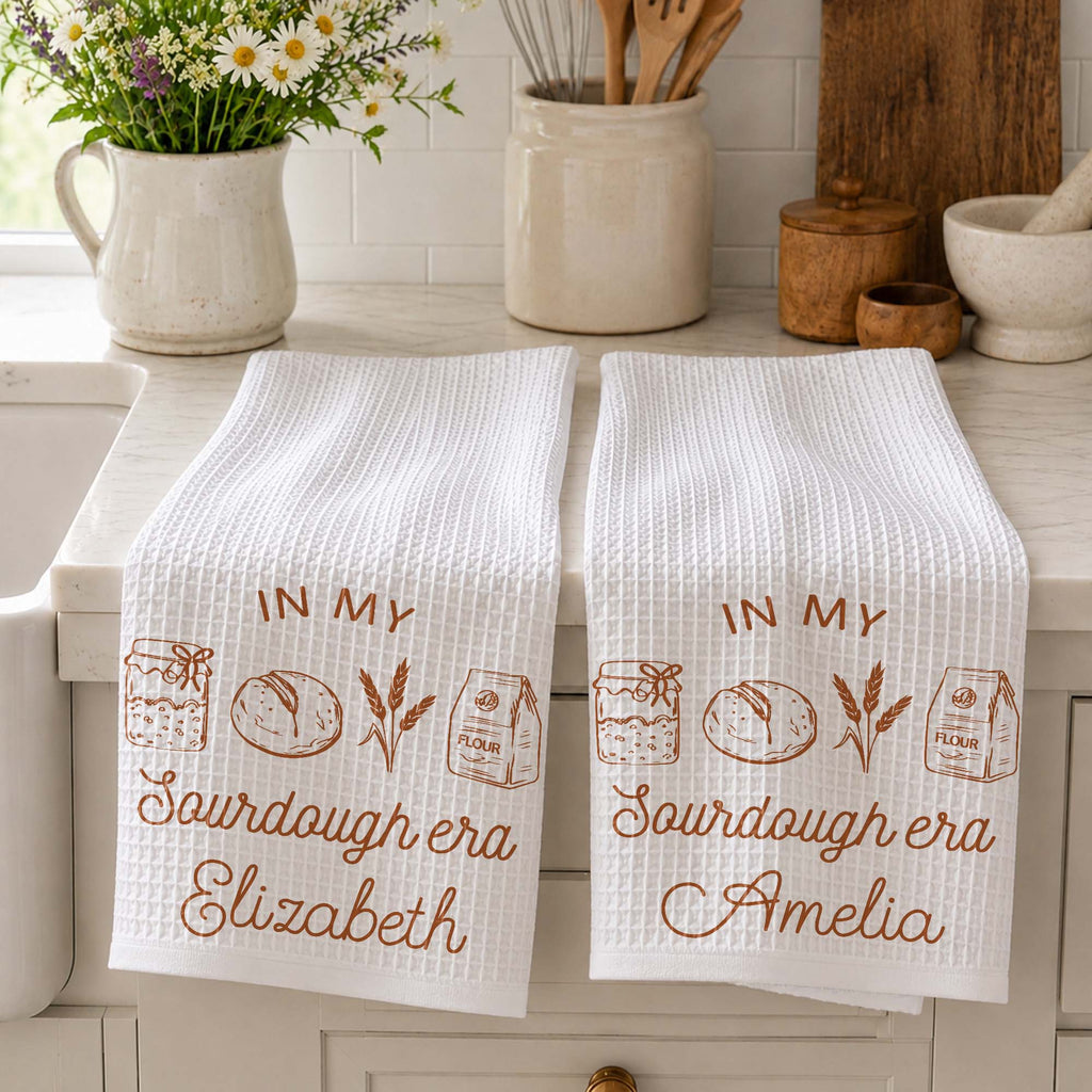 Personalized Kitchen Towel Custom Name Baking Gift for Him/Her Kitchen Towel GradoCreations