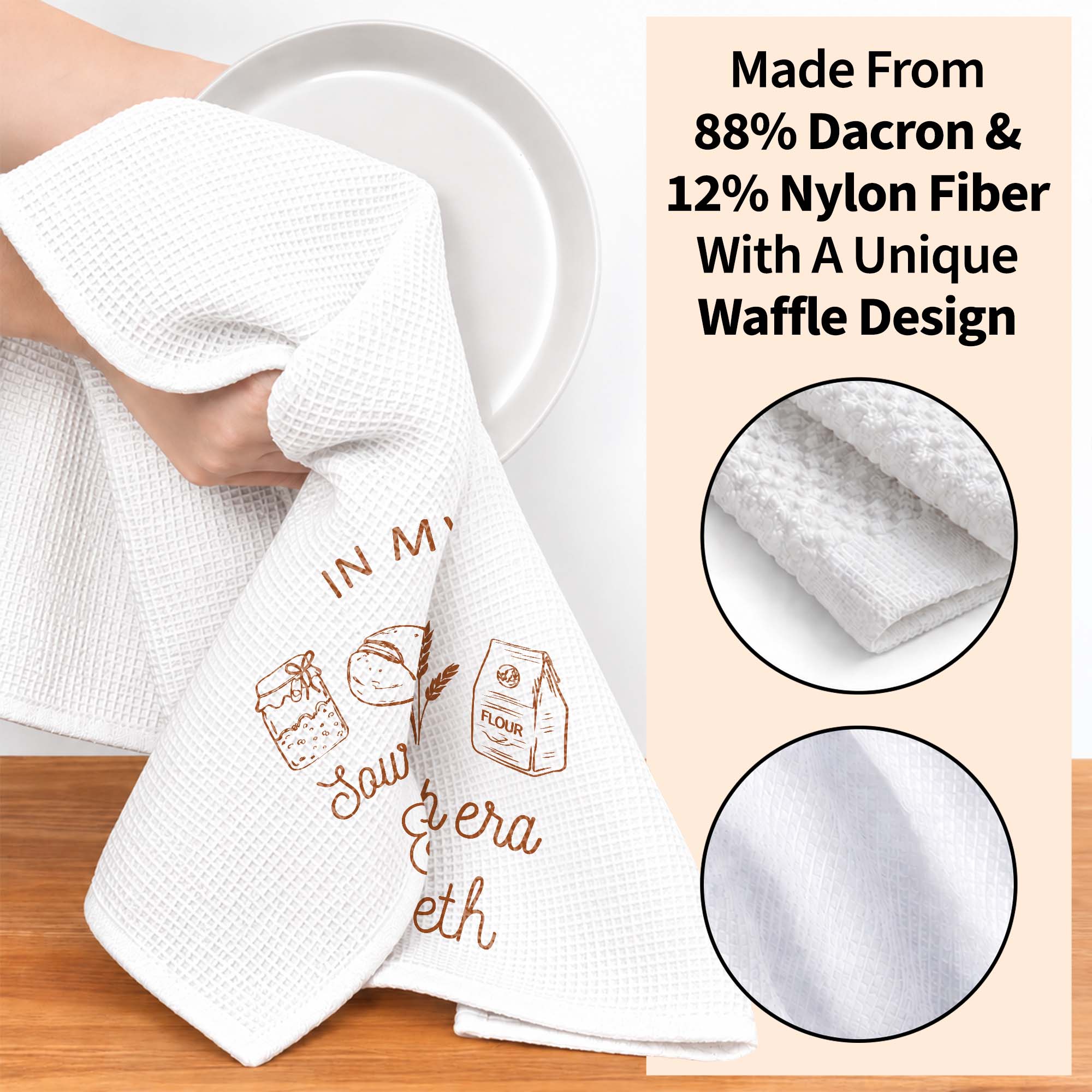 Personalized Kitchen Towel Custom Name Baking Gift for Him/Her Kitchen Towel GradoCreations