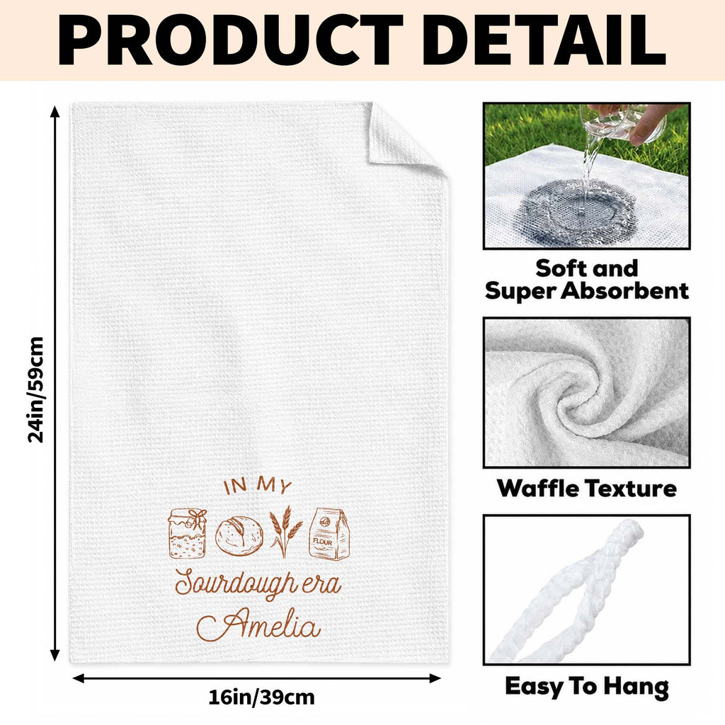 Personalized Kitchen Towel Custom Name Baking Gift for Him/Her Kitchen Towel GradoCreations