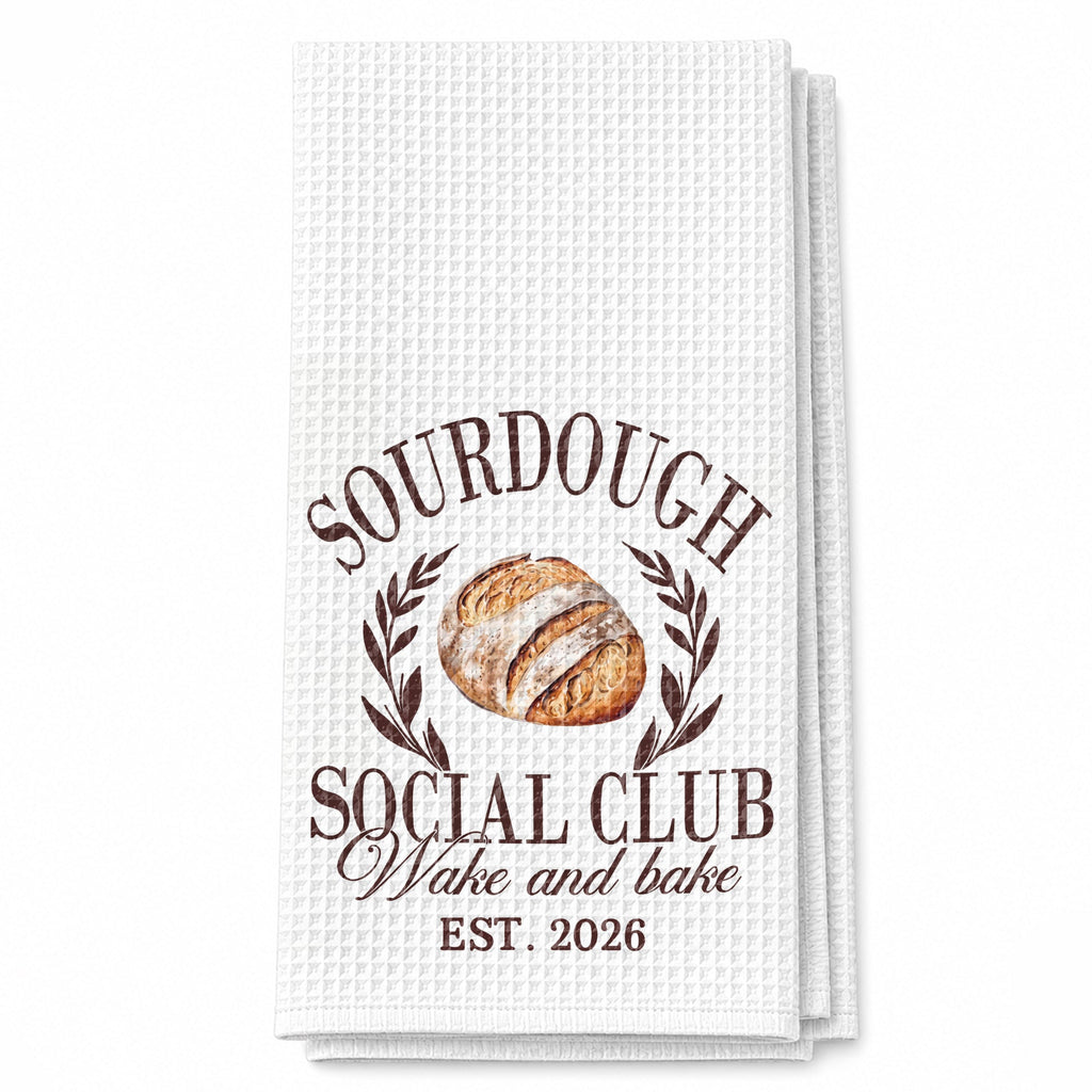Personalized Kitchen Towel Custom Name Gift for Baking Lovers