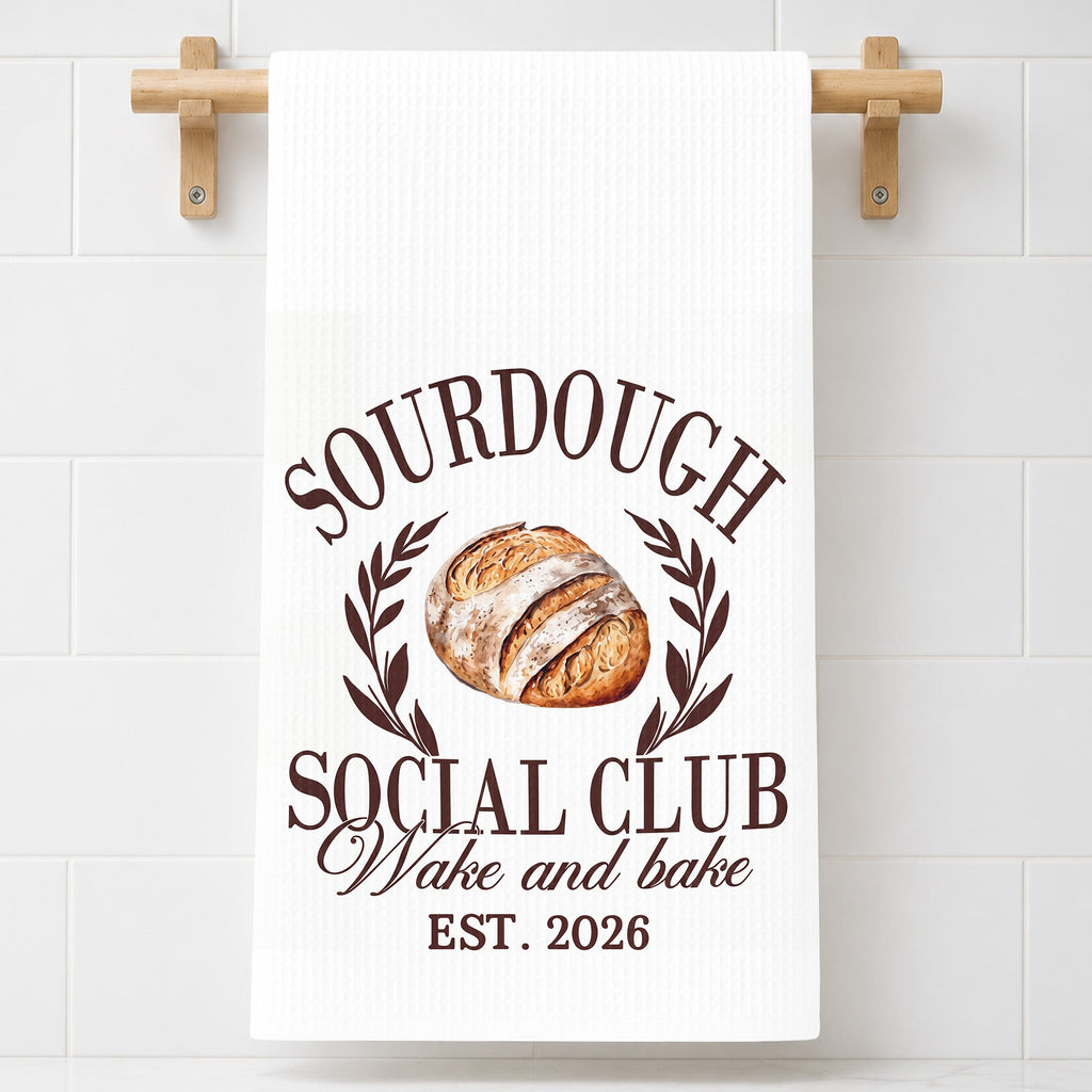 Personalized Kitchen Towel Custom Name Gift for Baking Lovers
