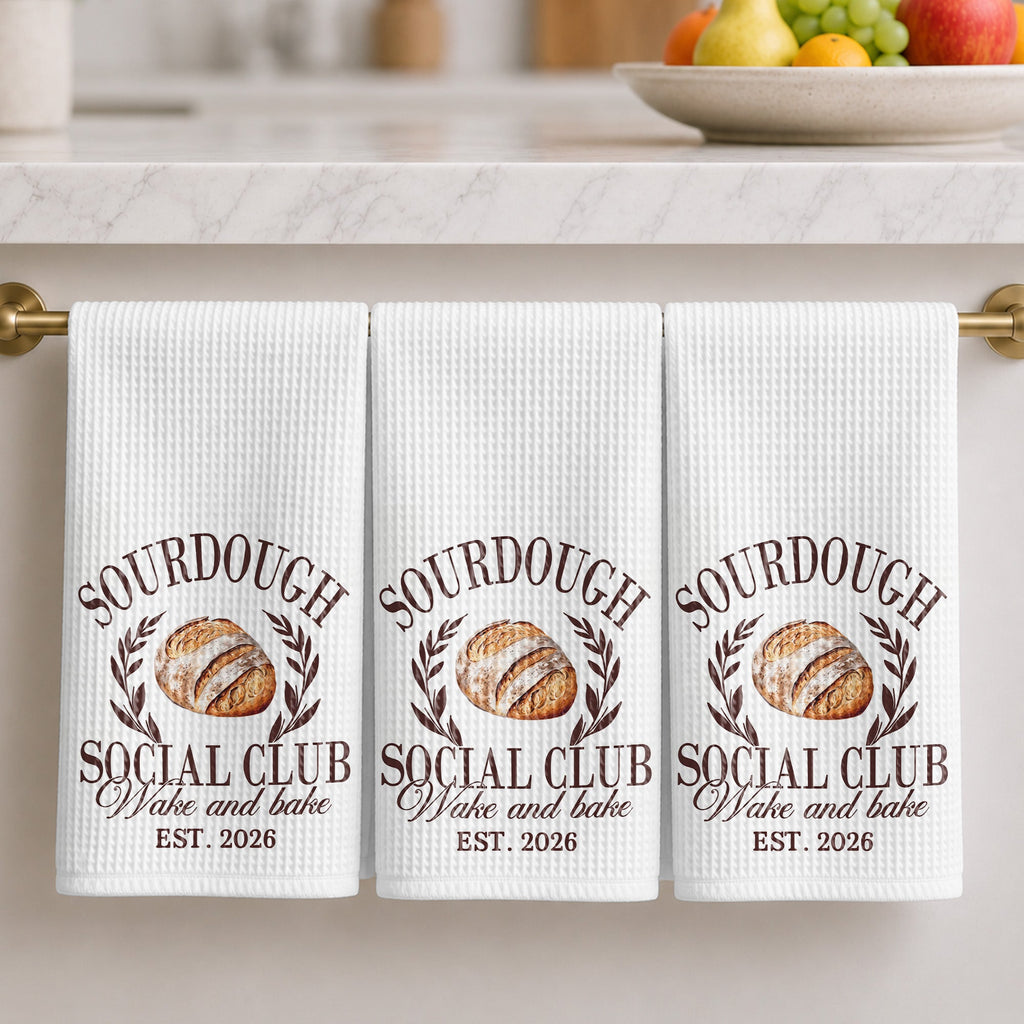 Personalized Kitchen Towel Custom Name Gift for Baking Lovers