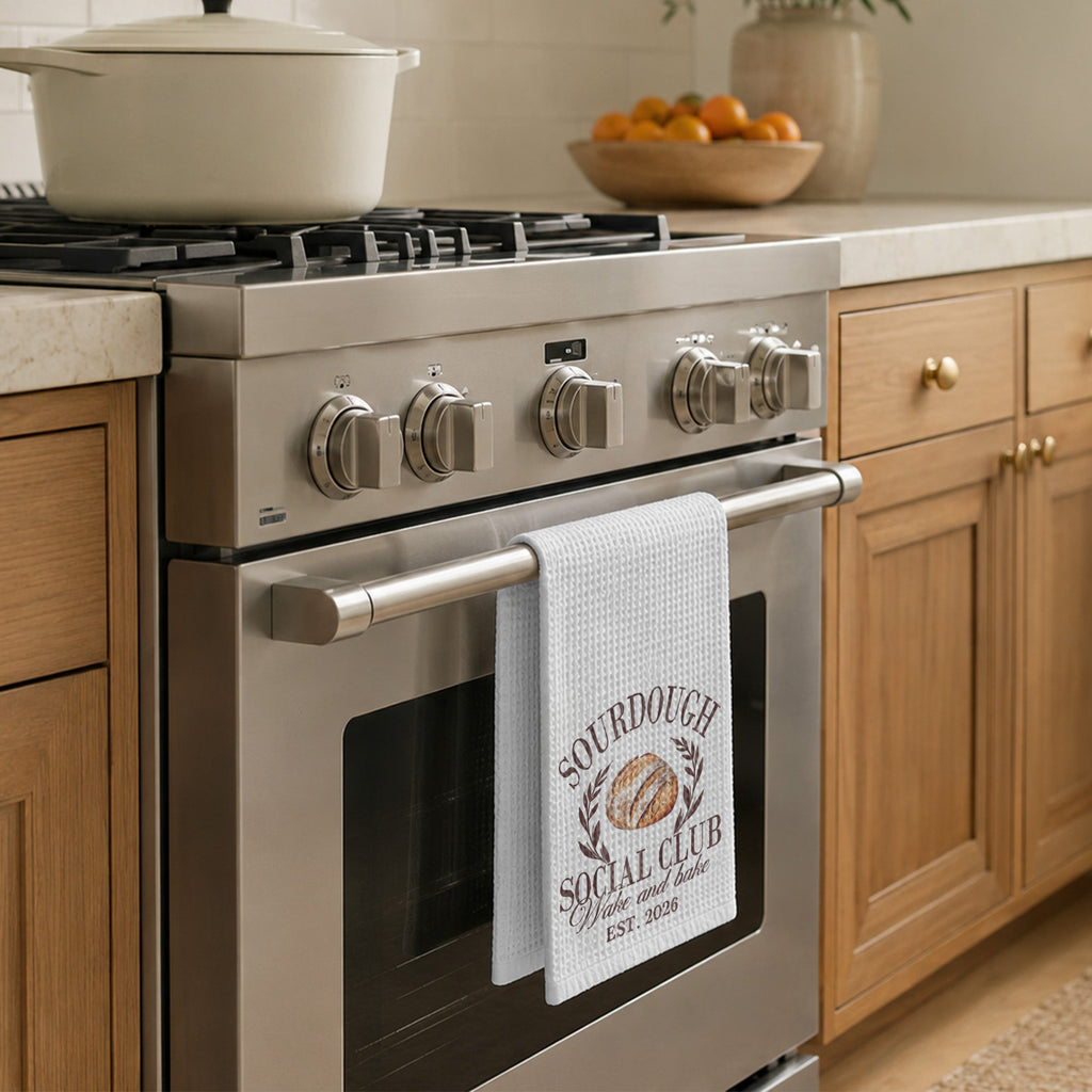 Personalized Kitchen Towel Custom Name Gift for Baking Lovers