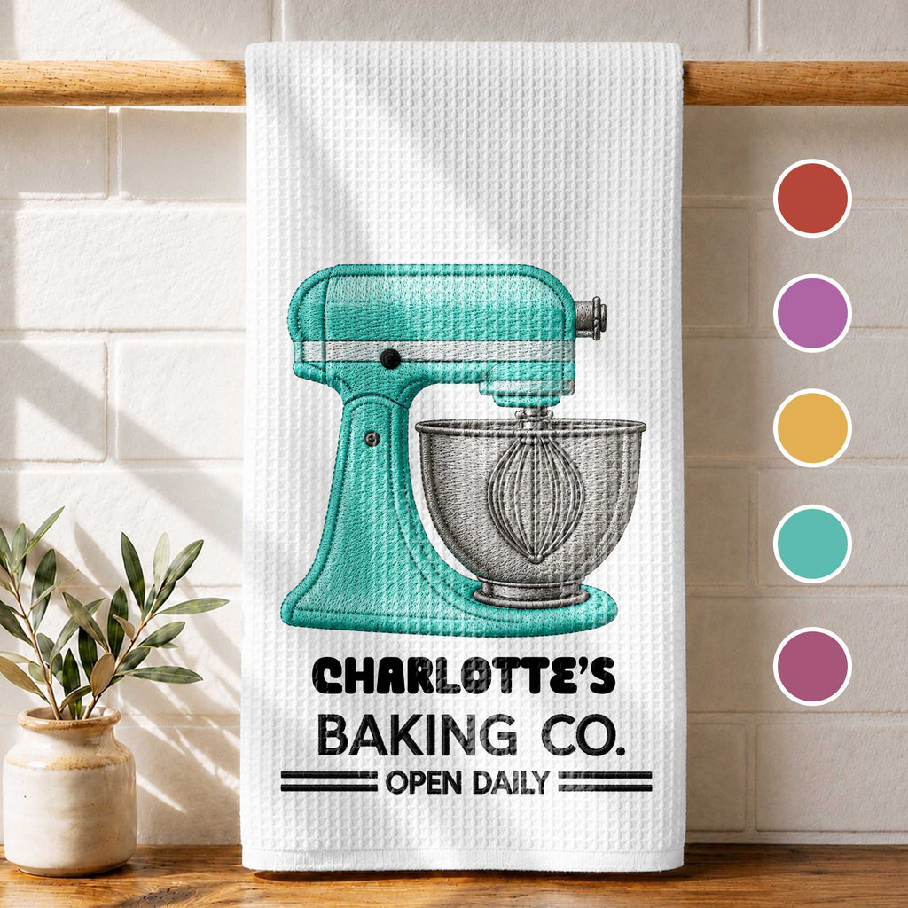 Personalized Kitchen Towel Custom Name Baking Gift for Moms