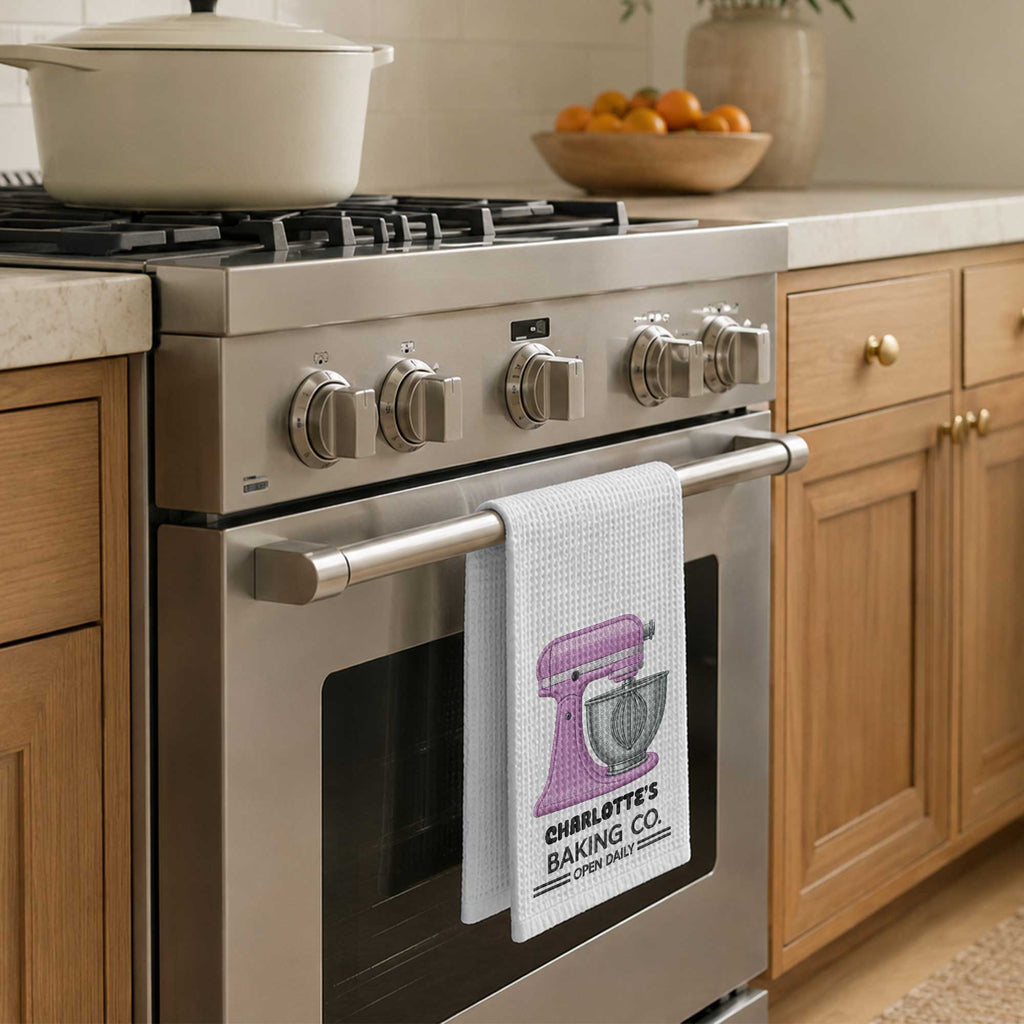 Personalized Kitchen Towel Custom Name Baking Gift for Moms