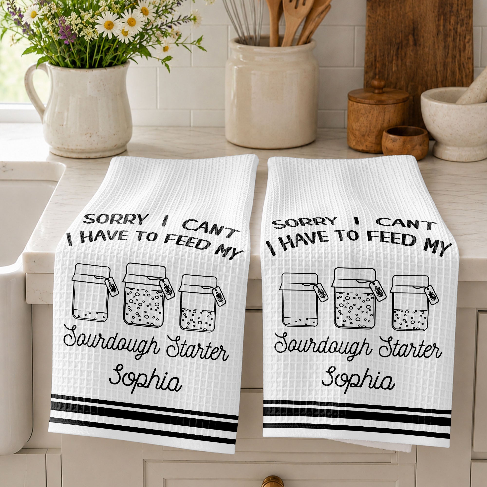Personalized Kitchen Towel Custom Baking Gift for Mom Kitchen Towel GradoCreations