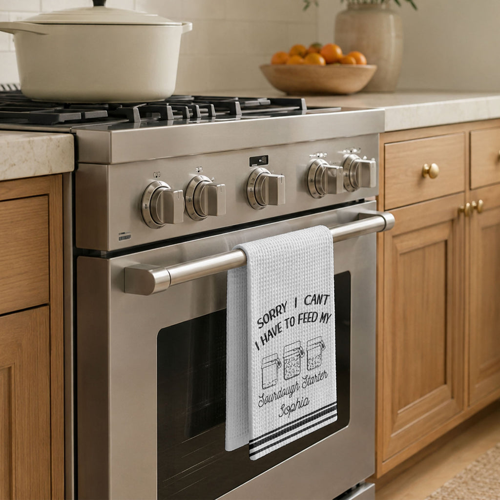 Personalized Kitchen Towel Custom Baking Gift for Mom Kitchen Towel GradoCreations
