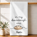 Personalized Minimalist Bread Art Kitchen Towel Gift for Bakers Kitchen Towel GradoCreations