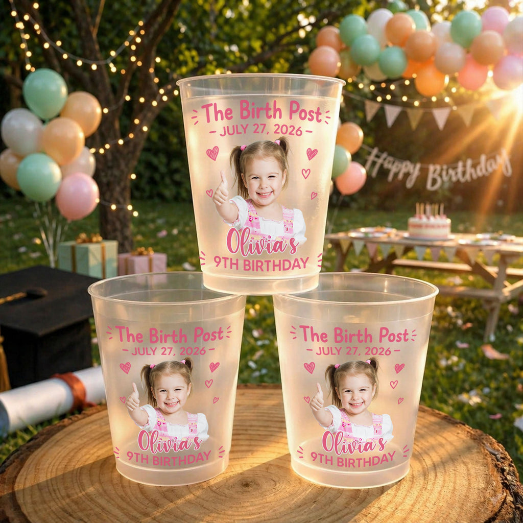 Personalized Frosted Cups Custom Photo Gift for Birthday Frosted Cups GradoCreations