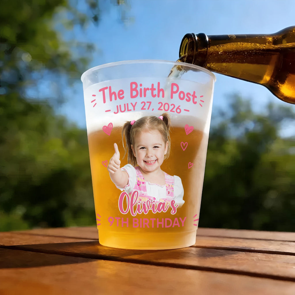 Personalized Frosted Cups Custom Photo Gift for Birthday Frosted Cups GradoCreations