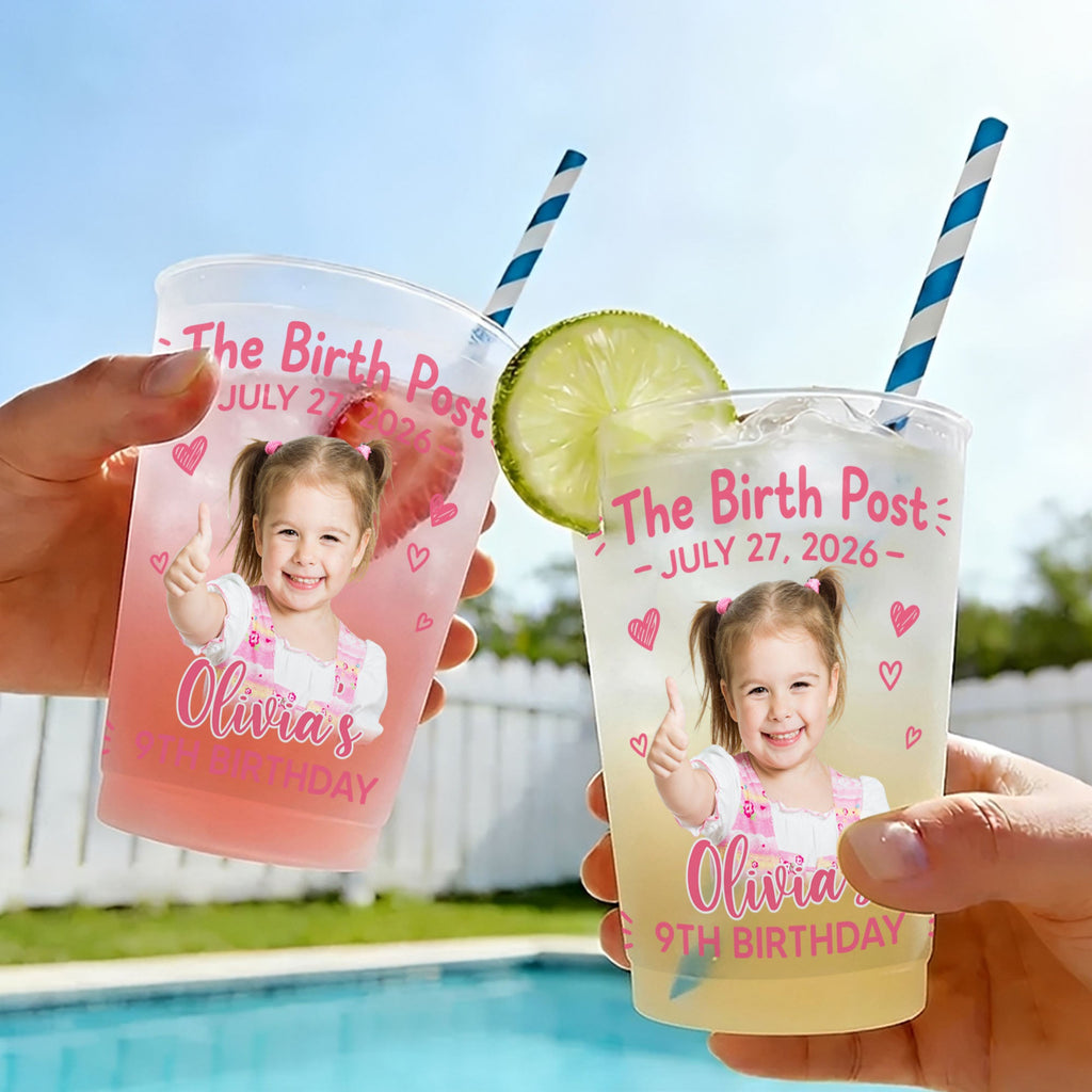 Personalized Frosted Cups Custom Photo Gift for Birthday Frosted Cups GradoCreations