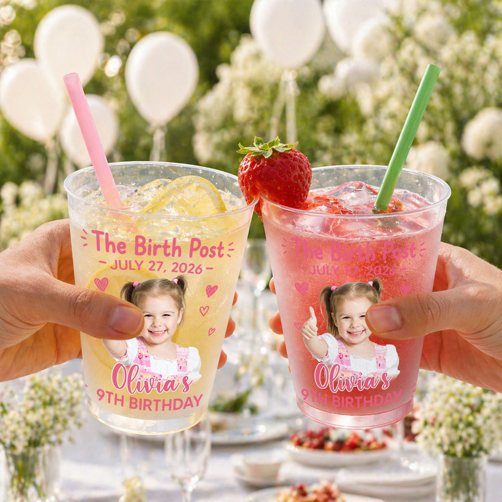 Personalized Frosted Cups Custom Photo Gift for Birthday Frosted Cups GradoCreations
