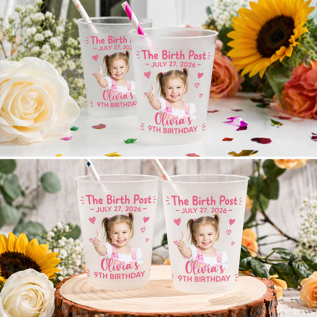 Personalized Frosted Cups Custom Photo Gift for Birthday Frosted Cups GradoCreations