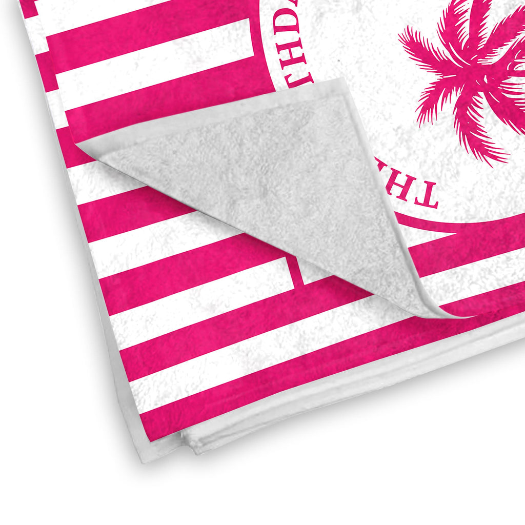 Personalized Beach Towel Custom Name Gift for Best Friends Beach Towels GradoCreations