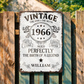 Personalized Vintage Metal Sign Custom Name Gift for Dad