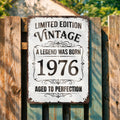 Personalized Vintage Metal Sign Custom Year Gift for Dad